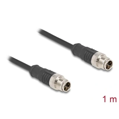 Afbeelding van Delock M12 Kabel X kodiert 8 Pin Stecker zu PVC 1 m HQ produ