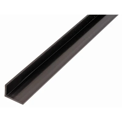 Afbeelding van Alberts 479077 hoekprofiel kunststof, zwart 1000 x 40 10 mm