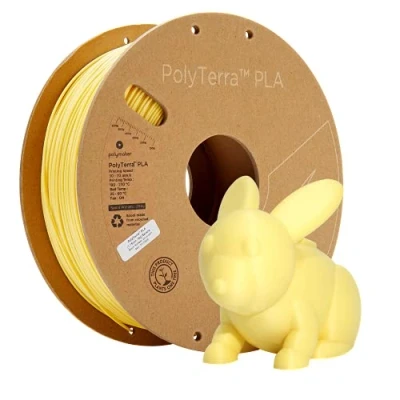 Afbeelding van Polymaker 70865 PolyTerra PLA Filament Lager Kunststof Gehalte 1.75mm 1000g Pastel Geel (ma