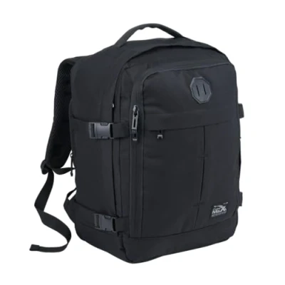 Afbeelding van Cabin Max Metz Reisrugzak, 24 liter, 40 x 30 20 cm, vliegvrij, met Wizz Air, Zwart, 40x30x15cm Expands to 20cm, Handbagage