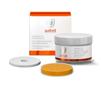 Afbeelding van Audinell Droogset voor Hoortoestellen Droogcapsule Groot 63mm met kleurweergave Droogbeker Otoplastieken en Gehoorapparaten ongeveer 3 maanden