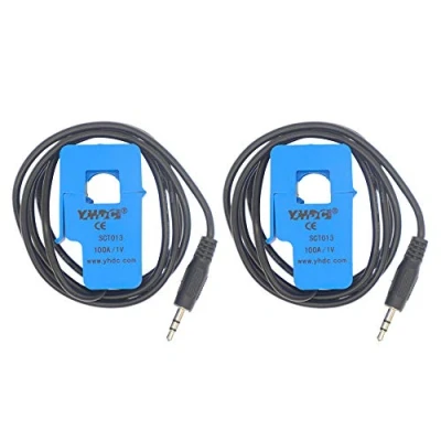 Afbeelding van HUABAN 2 STKS SCT013 000V 100A 1V niet invasieve split core stroomomvormer sensor