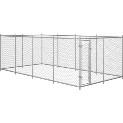 Afbeelding van vidaXL Hondenkennel voor buiten 8x4x2 m