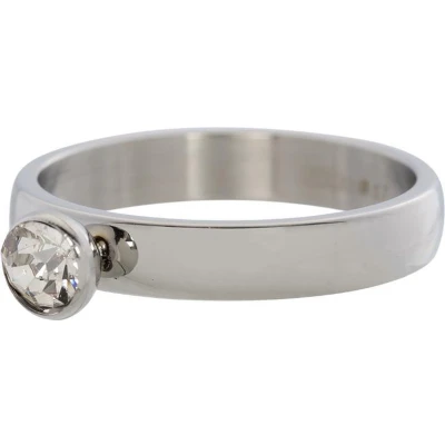 Afbeelding van Zirconia 1 stone crystal iXXXi Vulring 4 mm 17 / Silver