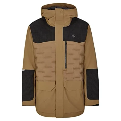 Afbeelding van Ziener TELKAMAR ski jack/vrijetijdsparka Micro Down, PFC vrij, wol, walnoot, 58