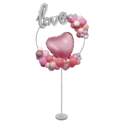 Afbeelding van BALLONSTAND MET CIRKEL 77x163 cm (zonder ballonnen)