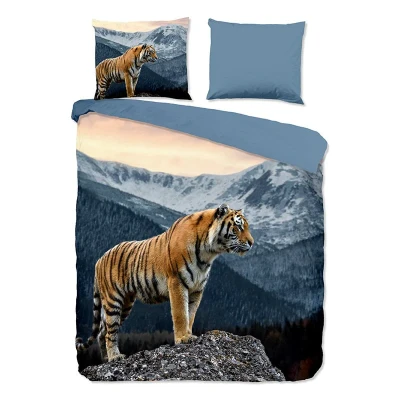 Afbeelding van Dekbedovertrek 1 Persoons 140x200 Pure Microvezel Blauw Inclusief Kussensloop