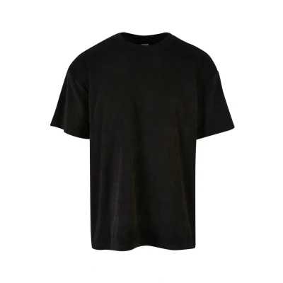 Afbeelding van Urban Classics Towel TEE Tshirt basic, Heren, Maat: Large, Black