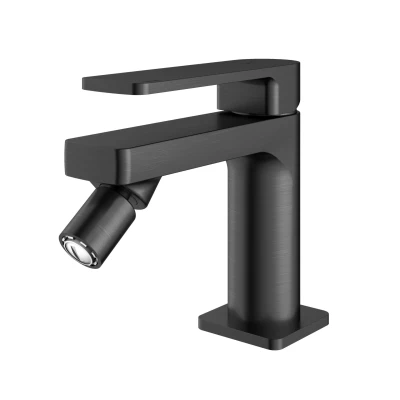 Afbeelding van HotBath Gal Bidetmengkraan zonder waste Geborsteld Gunmetal PVD GL018BGP