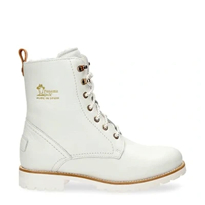 Afbeelding van Panama Jack FARA Igloo Veterboots, Dames, Maat: 39, White Leer