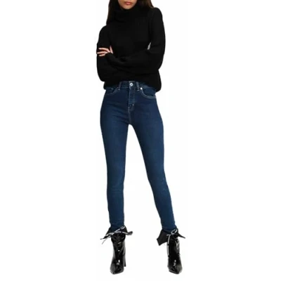 Afbeelding van Karl Lagerfeld Jeans Skinny Fit, Dames, Maat: 30x32, Washed dark blue