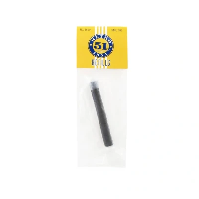 Afbeelding van Retro 51 Tornado pencil refills gom zwart 6 stuk