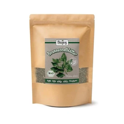 Afbeelding van Biojoy Brandnetelbladeren Organisch (250 g), gedroogd en gesneden, Brandnetelthee (Urtica dioica)