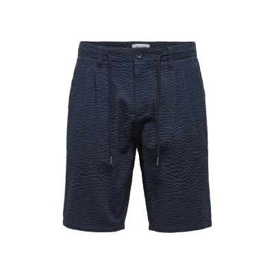 Afbeelding van Only &amp; Sons LEO LIFE Seersucker NOOS Shorts, Heren, Maat: Small, Dunkelblau