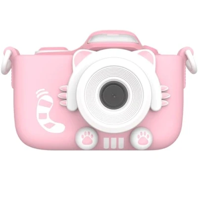 Afbeelding van myFirst Camera 3 Roze digitale kindercamera 16 MP macro lens ingebouwde flitser 1000 mAh batterij