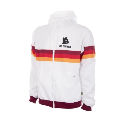 Afbeelding van COPA AS Roma 1980&#039;s Retro Voetbal Windrunner L Wit