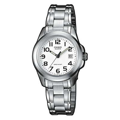 Afbeelding van CASIO analoog LTP 1259PD 7BEG, zilver.
