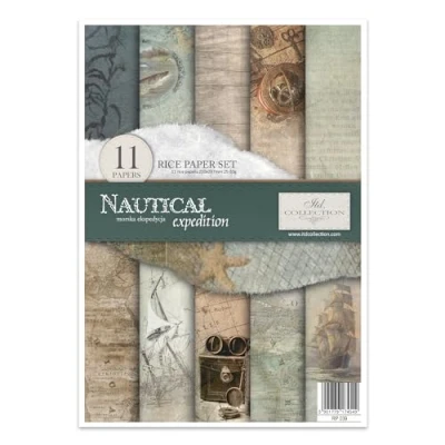 Afbeelding van ITD Collection Rijstpapier creatieve set A4 om te Snijden Papier vel 29,7 x 21 cm servettechniek meerdere kleuren (RP039 HS code 48021000)