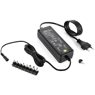 Afbeelding van Poppstar Universele Adapter (6V, 7,5V, 9V, 12V bij 5A) (13.5V en 15V 3,8A) (16 V 3,5A) Voeding met 8 Adapterstekkers LED, Kabellengte 2,5m
