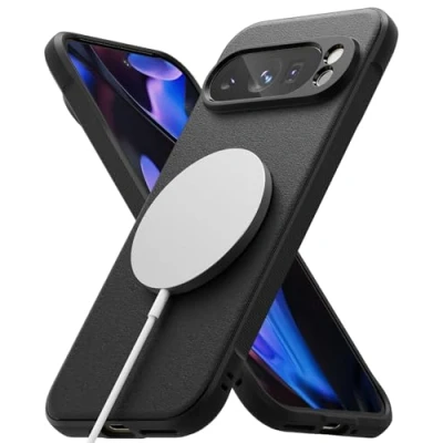 Afbeelding van Ringke Onyx Magnetic Compatibel met Google Pixel 9 Pro Case, Cover Magnetisch draadloos, Robuust Duurzaam Schokbestendig TPU Hoesje Black
