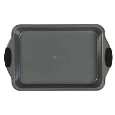 Afbeelding van Russell Hobbs roostertin non stick oven tray met Easy Grip siliconen handvatten, 40 cm.