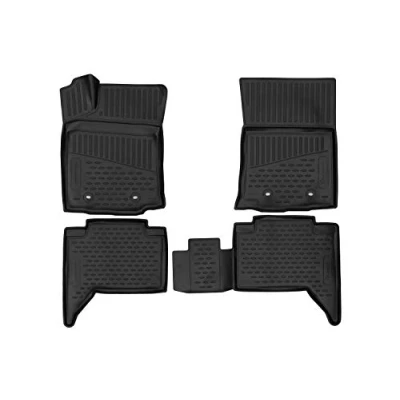 Afbeelding van 3D rubber mat element Op maat gemaakte vloermatten TOYOTA Tacoma dubbele cabine handgeschakelde versnellingsbak 2018 2019 pick up