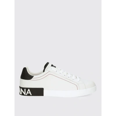 Afbeelding van Leather Sneakers with Flat Rubber Sole and Lace up Fastening