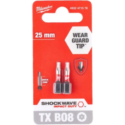 Afbeelding van Milwaukee Accessoires SchroefBIT ShW TX BO8 25mm 2pc 4932471578