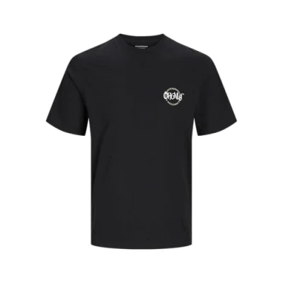 Afbeelding van JACK &amp; JONES Jorbushwick Circle Tee Ss T shirt met ronde hals voor heren, Zwart, S