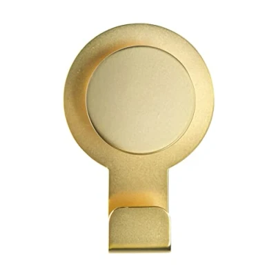 Afbeelding van WENKO Wandhaak Blandas Gold mat zelfklevende haken zonder boren, handdoekhouder, roestvrij staal, 5 x 7,5 2,5 cm, goud