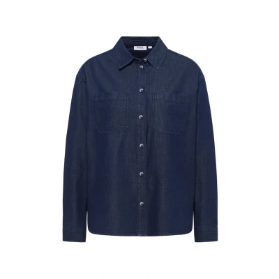 Afbeelding van Cecil Overhemdblouse, Dames, Maat: Large, Blau