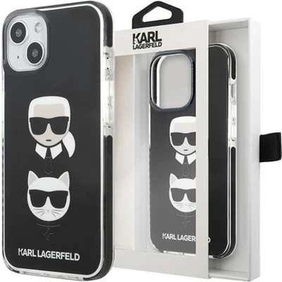 Afbeelding van KARL LAGERFELD KLHCP13MTPE2TK Hoes voor iPhone 13 6,1&quot; hardcase zwart/Black Ka