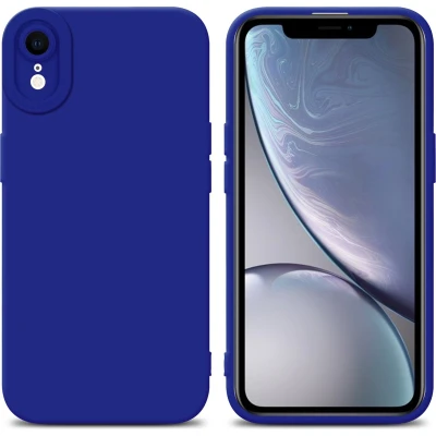 Afbeelding van Cadorabo Hoesje geschikt voor Apple iPhone XR in FLUID BLAUW Beschermhoes TPU silicone Cover Case