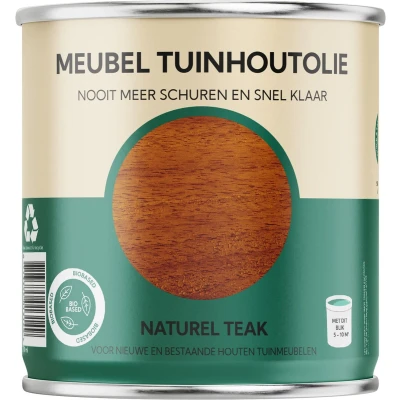 Afbeelding van Meubel Tuinhoutolie naturel teak olie biobased 750 ml