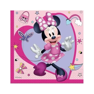 Afbeelding van Vegaoo 20 Minnie Junior papieren servetten 33 x cm