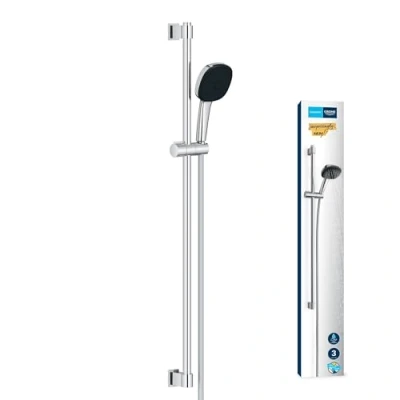 Afbeelding van GROHE 26932001 Vitalio Comf. 110 III rail set 900 WS douchestangenset 3 straalsoorten (Rain, Jet, massage), chroom