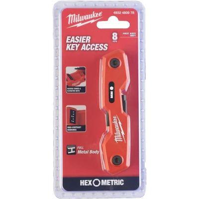 Afbeelding van Milwaukee Accessoires Inbussleutel set vouwbaar (8 delig) 4932480978
