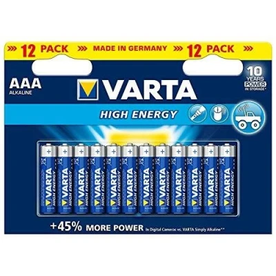 Afbeelding van varta high energy cimbaal (batterij) micro aAA alkaline batterijen 10 stuks