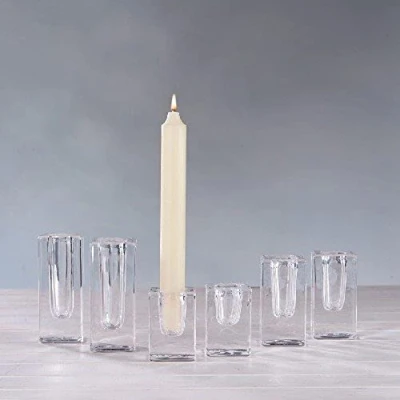 Afbeelding van pajoma Kandelaar, transparant glas (8 cm)