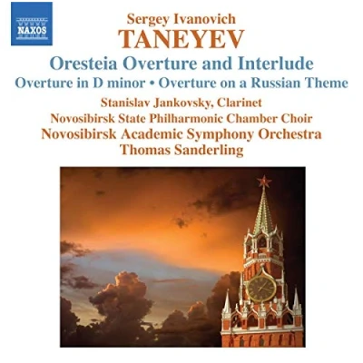 Afbeelding van Novosibirsk Academic Symphony Orchestra, Thomas Sanderling Taneyev: Oresteia Overture And Interlude, In D Minor, On A Russian Theme (CD)