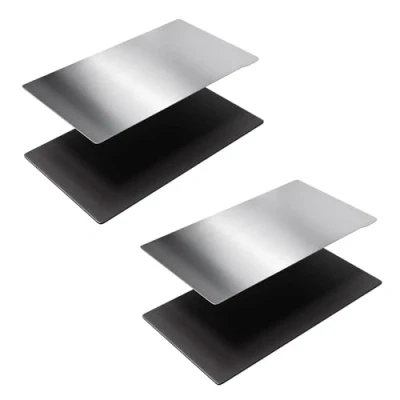 Afbeelding van ALadrs Hars 3D printer Flex bouwplaat, 7,95 X 5,04 inch, flexibele verenstaalplaat en magnetisch basisplatform voor Elegoo Saturn S, Anycubic Photon Mono X, 6K/6KS, M3 Plus, 202x128 mm 2 stuks