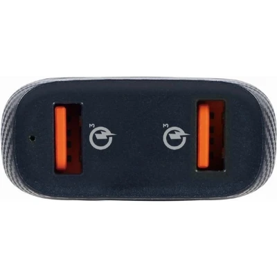 Afbeelding van Gembird TA U2QC3 CAR 01 oplader voor mobiele apparatuur Zwart Auto