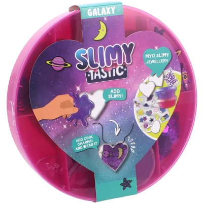 Afbeelding van Slimy Tastic Galaxy met opbergdoos Maak je eigen slijmsieraden