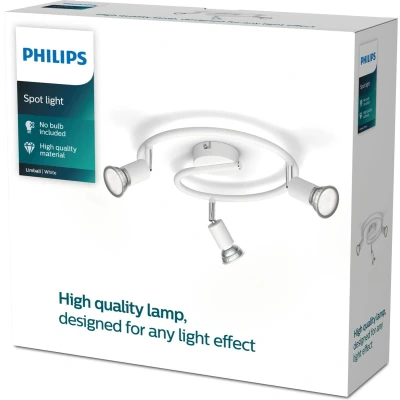 Afbeelding van Philips Limbali opbouwspot 3 lichts wit