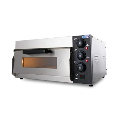 Afbeelding van Maxima Pizza Oven voor 1 Ø 40 cm Compact Geschikt Pizza, Brood, Taart Makkelijk Verplaatsbaar Pizzaoven tot 350C