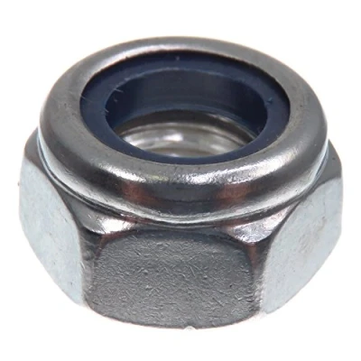 Afbeelding van SECCARO borgmoer M12, roestvrij staal V2A VA A2, DIN 985 / ISO 10511, zeskant, 20 stuks