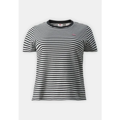 Afbeelding van Levi&#039;s Plus Perfect CREW Tshirt print, Dames, Maat: 46/48, Raita caviar