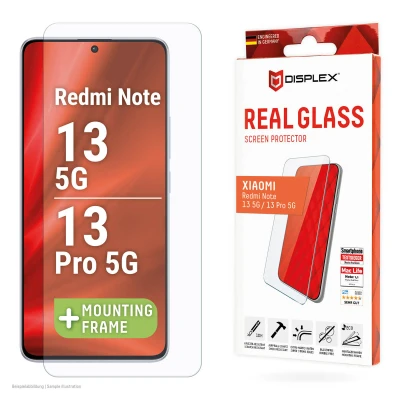 Afbeelding van Screenprotector Xiaomi Redmi Note 13 (5G): Displex Real Glass 2D