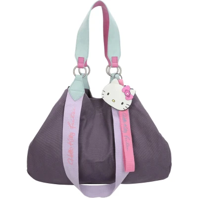 Afbeelding van Fritzi aus Preussen Dames Hello Kitty Izzy Medium Canvas Purple Cat Shopper, lila, Eén Maat