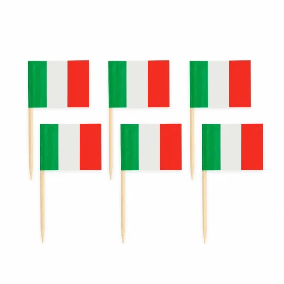 Afbeelding van Prikkers Italiaanse vlag Italië 50 stuks